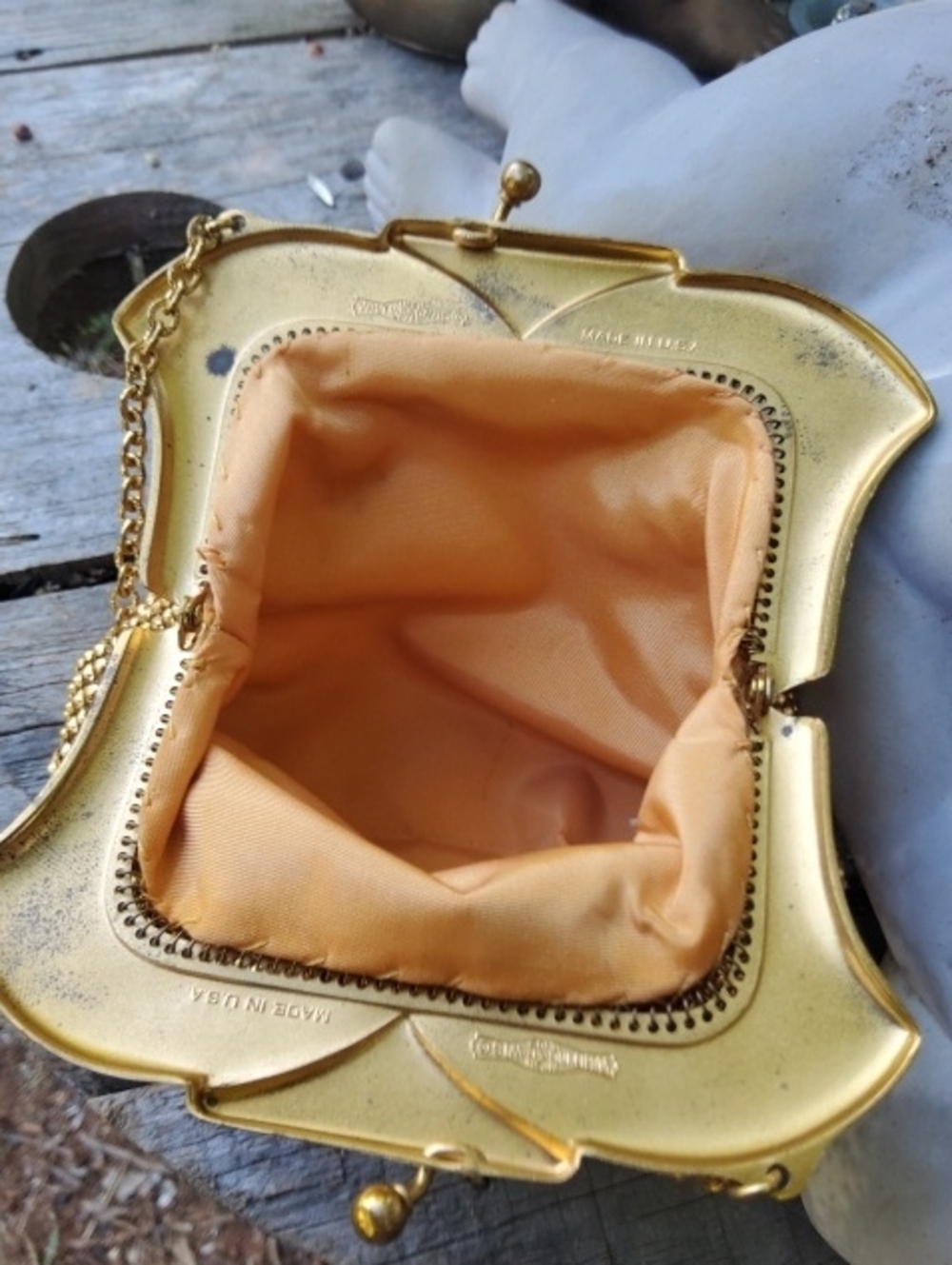 Vintage Whiting & Davis Gold Mesh Purse. - Picture 6 of 8